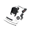 Motorcycle Handlebar Mobile Phone holder Mount with USB Fast Charger_3