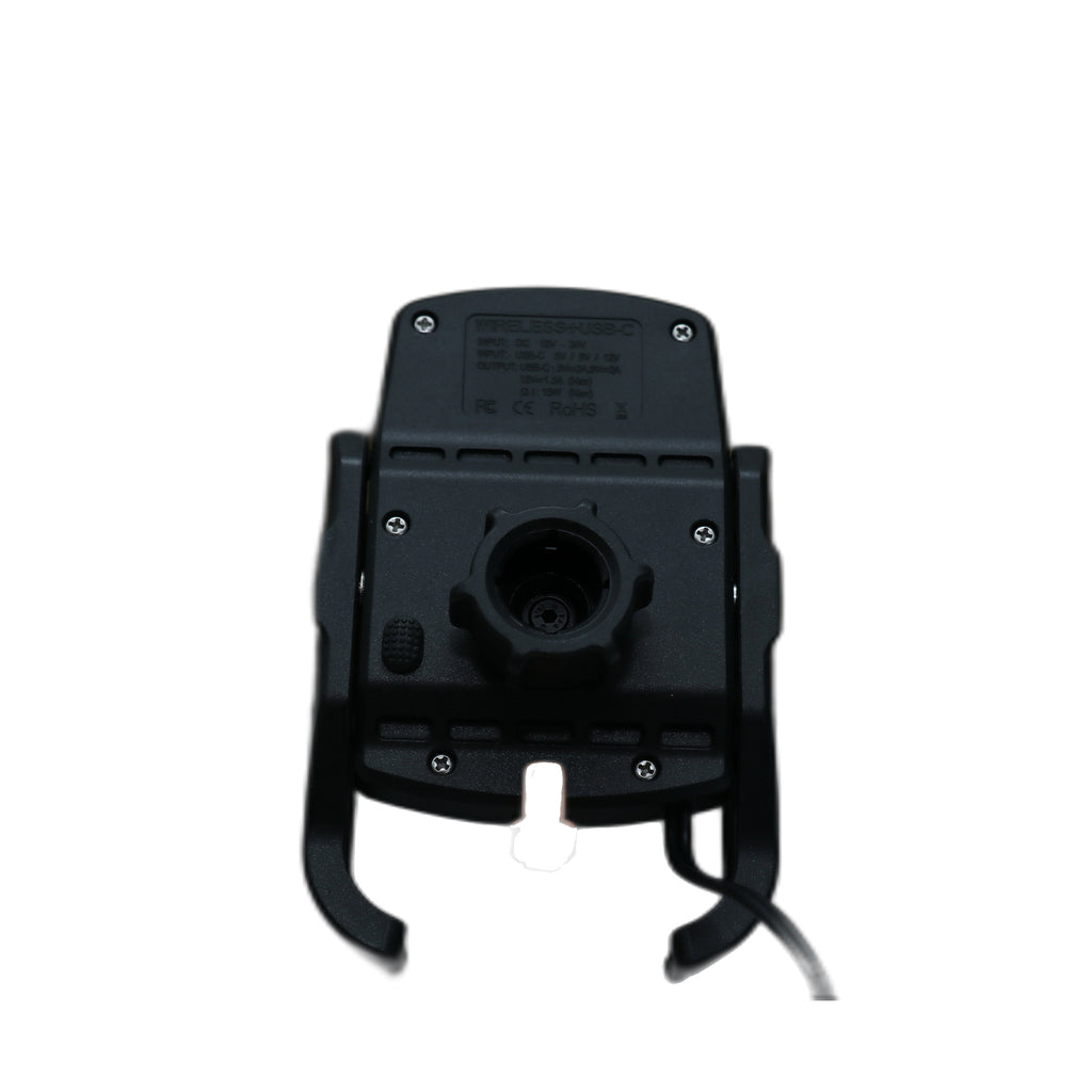 حامل جوال للدراجة KPH-CM9S مع شاحن لاسلكي، أسود 874425