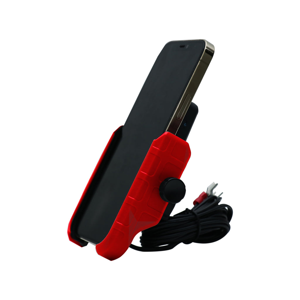 Phone Holder for Bike KPH-EW-RD with Wireless Charger, Red_2