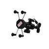 Universal Motorcycle Smartphone Mount Holder with USB Charger 360° Rotation _1