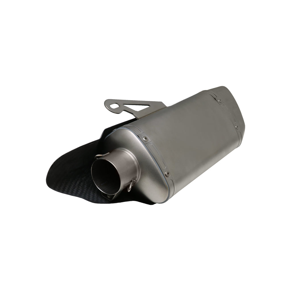 K22 Titanium Black Carbon Fibre Motorcycle Exhaust Muffler System_4
