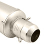 Premium Universal Bike Modified Exhaust Muffler Silencer Silver_4