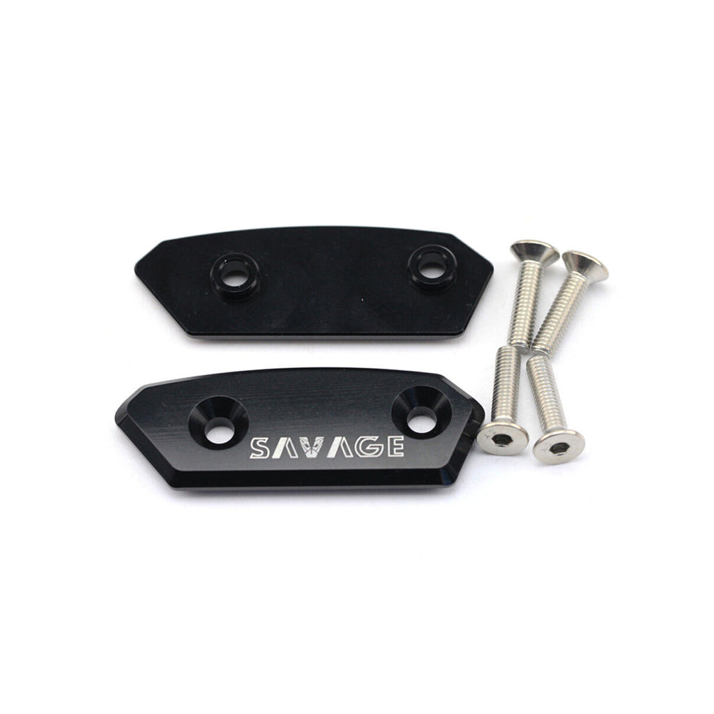 PAIR OF MIRROR HOLE COVERS BLOCK OFF CAP_1