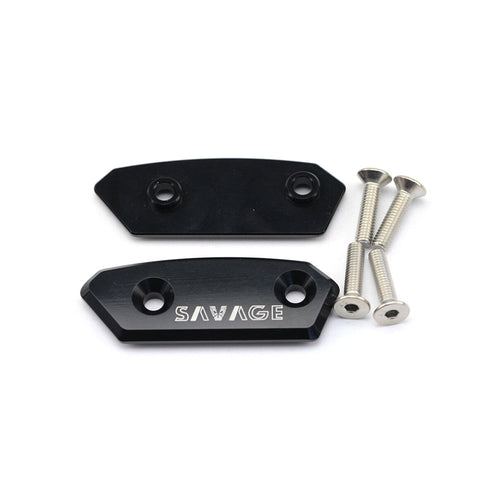 PAIR OF MIRROR HOLE COVERS BLOCK OFF CAP_1