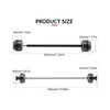 SAVAGE BLACK FRONT REAR WHEEL AXLE FORK PROTECTOR_5