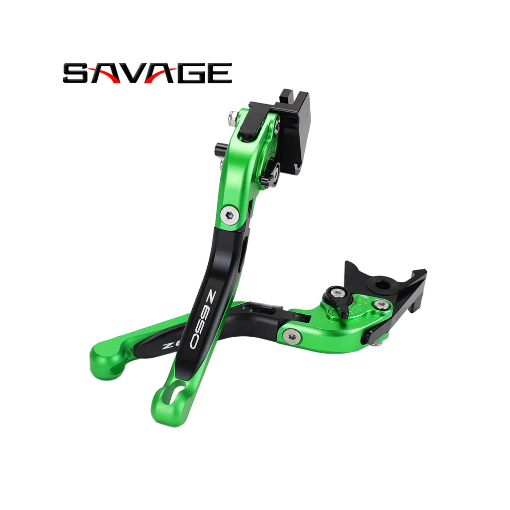 ذراع فرامل/قابض قابل للطي باللون الأخضر لدراجة كاواساكي Z650 - 875635