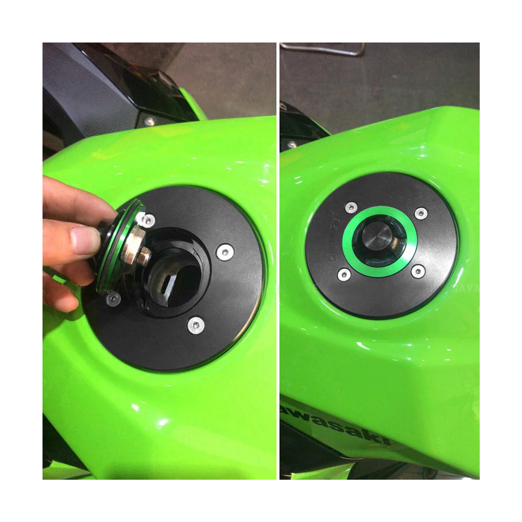غطاء خزان الوقود SAVAGE Kawasaki باللون الأخضر - 875642