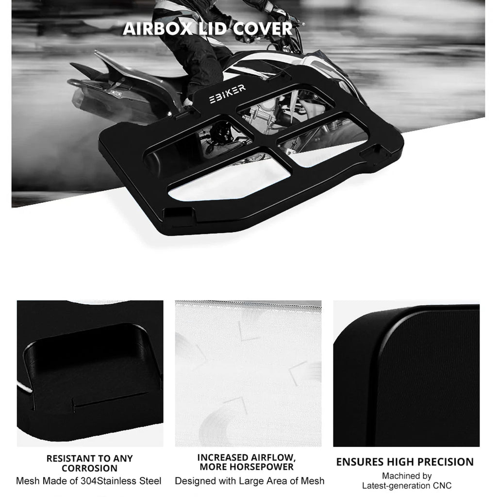 Airbox Lid Cover For Yamaha Raptor 700R 700 06-2021 - Black, Blue & Red_13