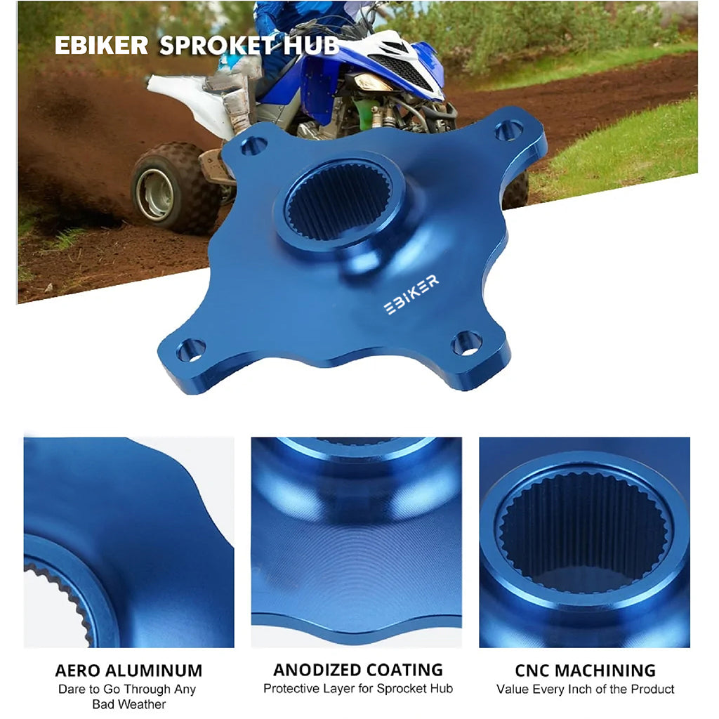 Sprocket Hub ATV Parts For Yamaha Raptor 700 700R 2006-2010 - Black, Red & Blue_8