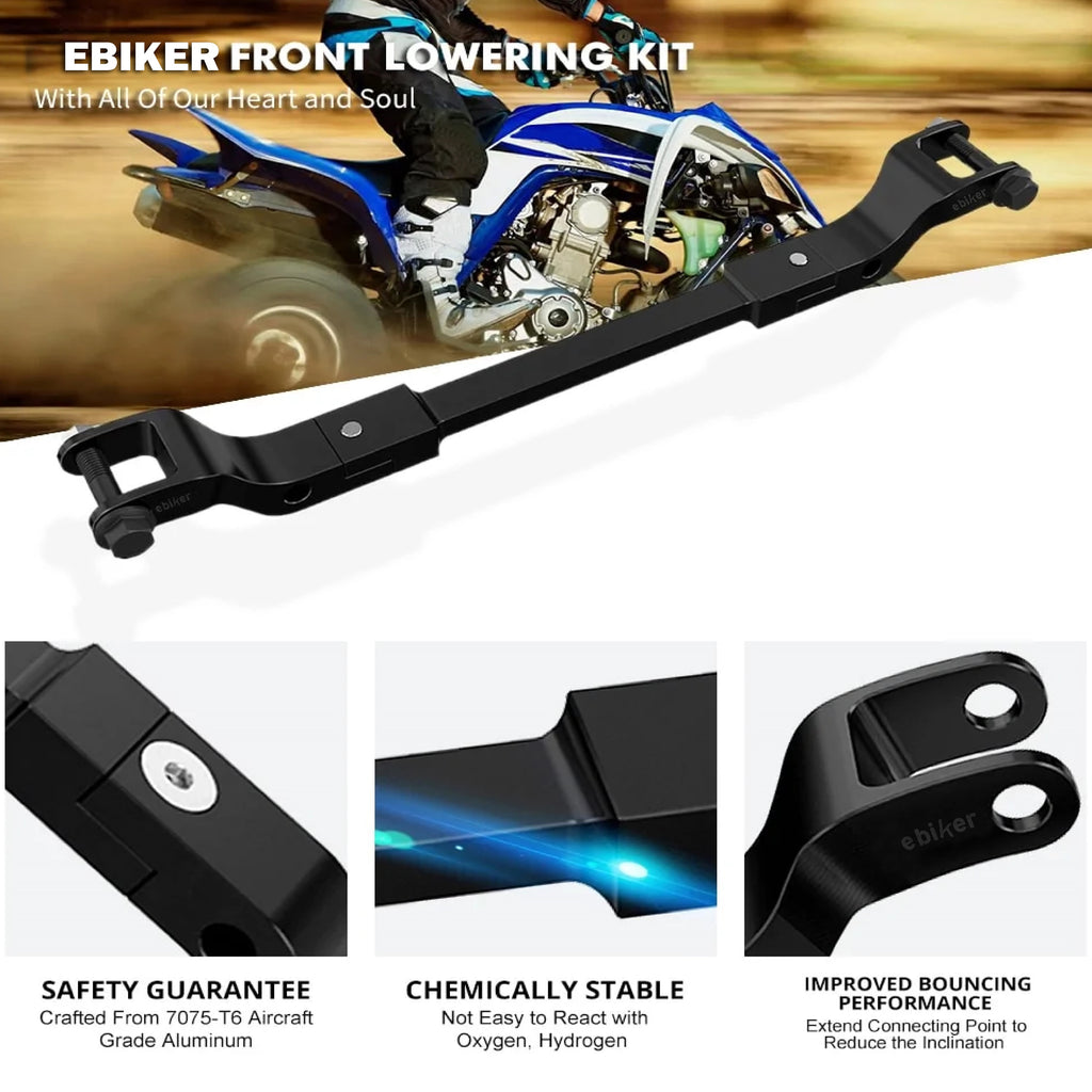 Front Lowering Kit For YAMAHA Raptor - Black