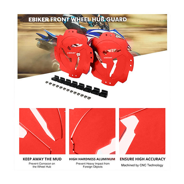 زوج من واقي محور العجلة الخلفية لـ Yamaha Raptor 700R، أحمر EB11240393