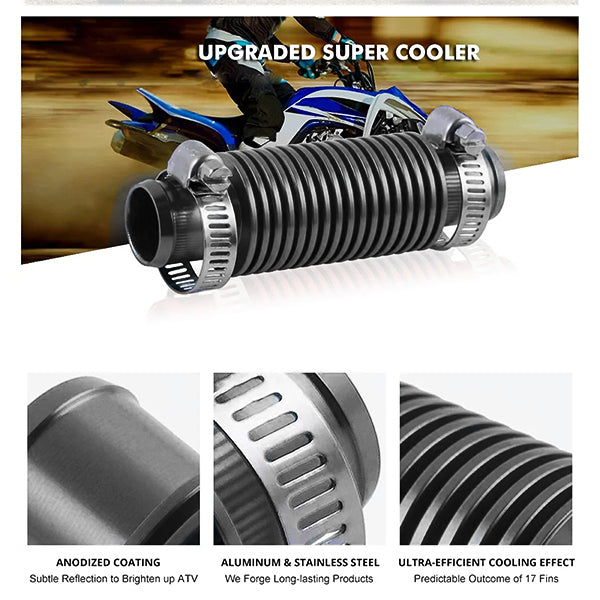 مبرد فائق من بيلت إنلااين لـ Yamaha Raptor Rhino Grizzly 660 700 YFZ450،  لون أسود - EB11240400