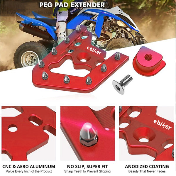 Enlarge Rear Brake Pedal Lever Extension Extender for Raptor_5