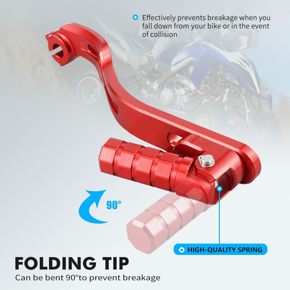 Shifter Shift Level Pedal Compatible with Yamaha Raptor 700 Red_2