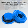 Crankcase Oil Filter Drain Plug Blue for Yamaha Raptor 700/700R - 890234_2