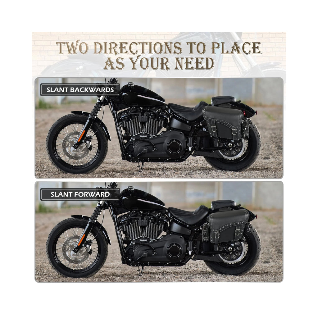 Premium Saddle Leather Saddlebags with Reinforced Straps & Cup Holder - 890311)_4