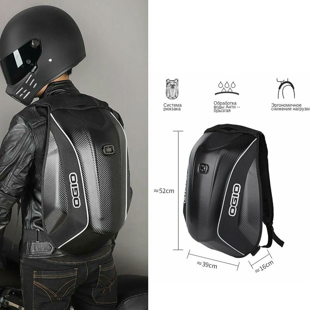 Ogio Carbon Fiber Shell Backpack, Waterproof Motorcycle Gear Bag_7