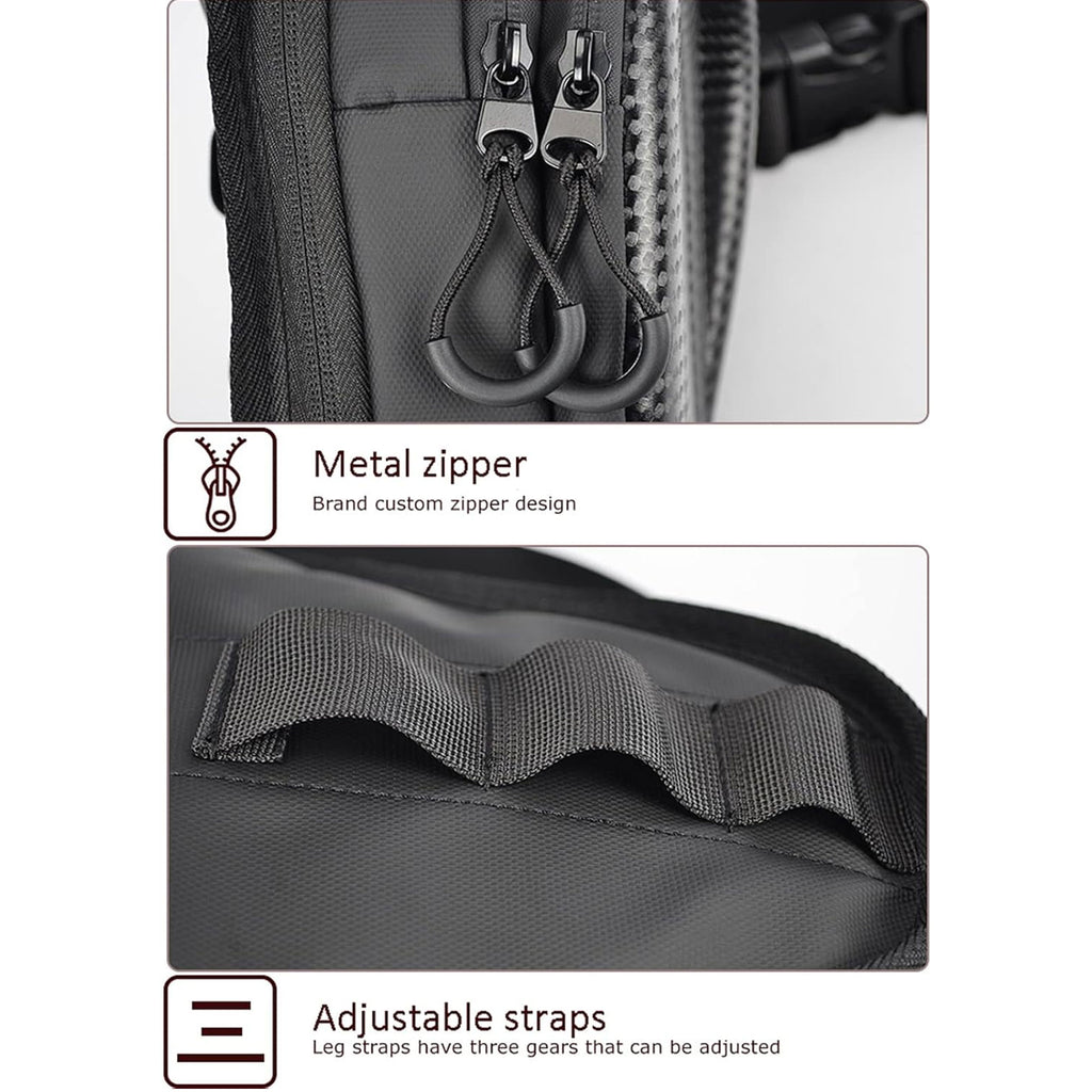 CUCYMA Carbon Fiber Motorcycle Tactical & Waterproof Leg Bag_8