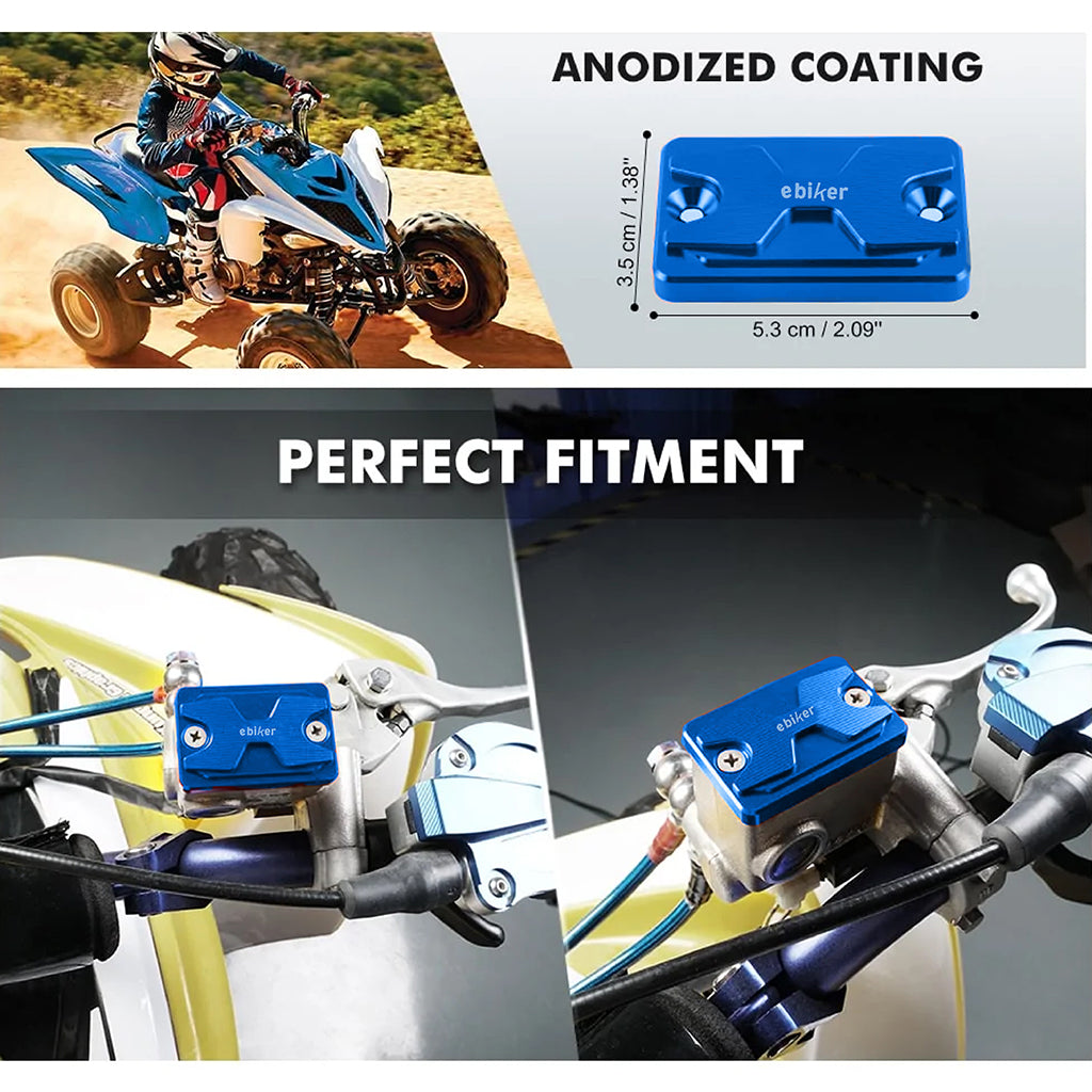 Front Brake Reservoir Fluid Cover-blue