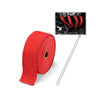 Bike Exhaust Pipe Insulation Heat-Wrap 5CM x 10M Red_5