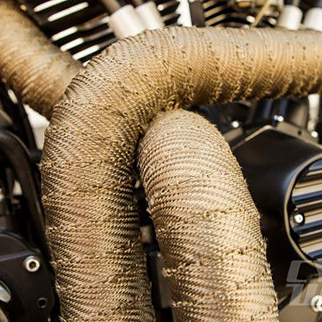 Motorcycle Exhaust Heat-Wrap 5CM x 10M Brown_7