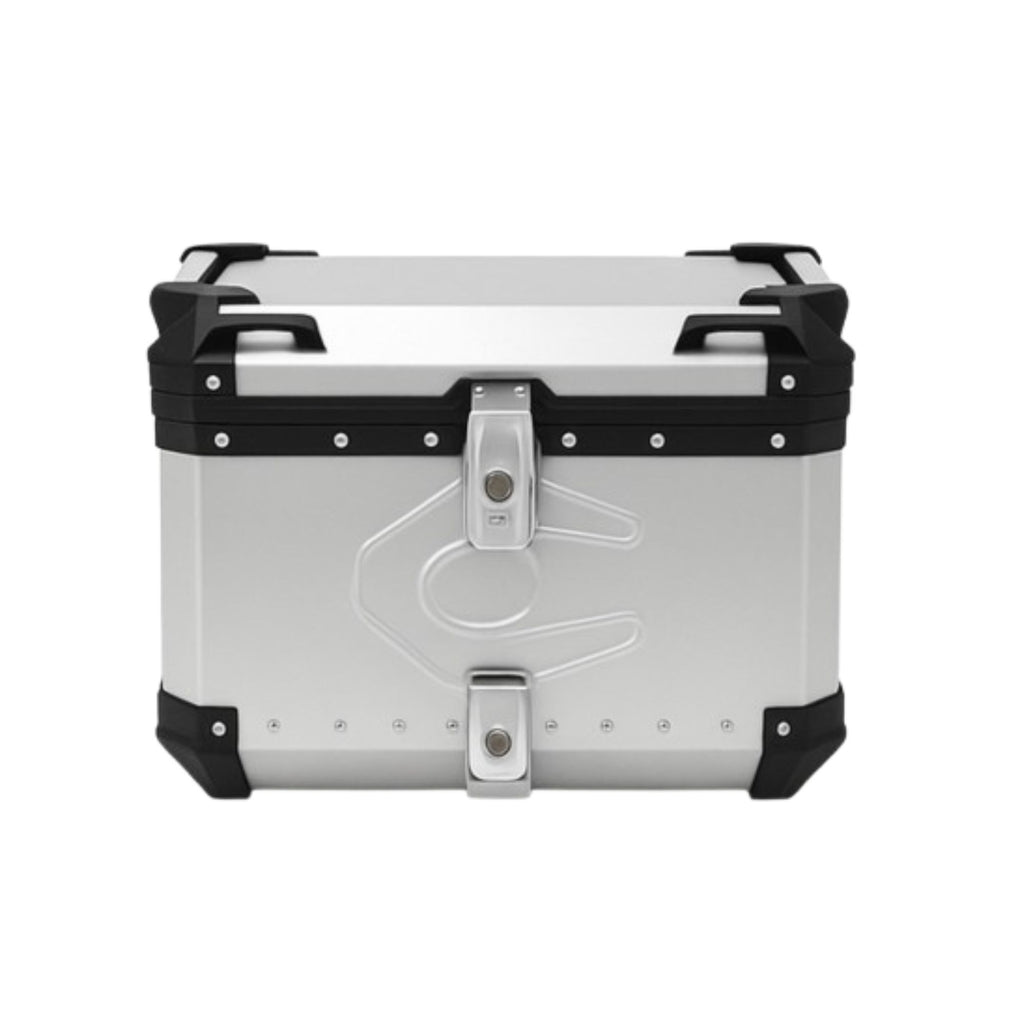 65L Aluminum Motorcycle Top Case Q3 J2 Silver_6