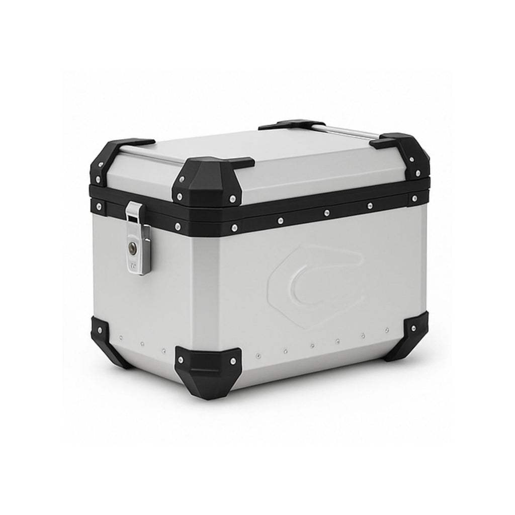 65L Aluminum Motorcycle Top Case Q3 J2 Silver_5