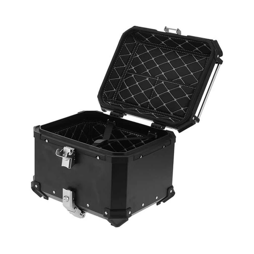 X STAMPING Q3-J2 65L Motorcycle Top Case Black Tail Box_5