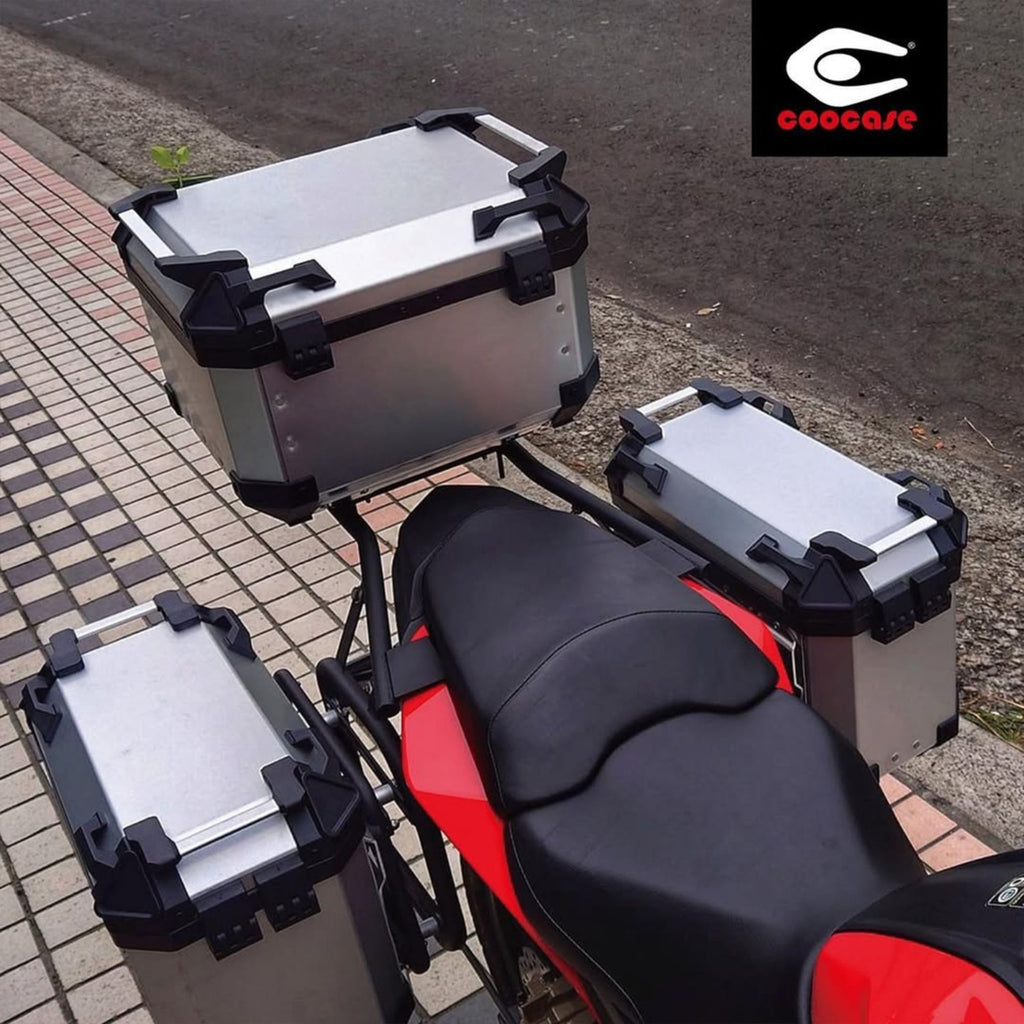 COOCASE X4-J2 SILVER 28L Motorbike Tail Storage Box (1 Pair)_8