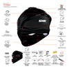 SMK Titan Solid GL 200 Full Face Motorcycle Helmet with Premium Fiber_7