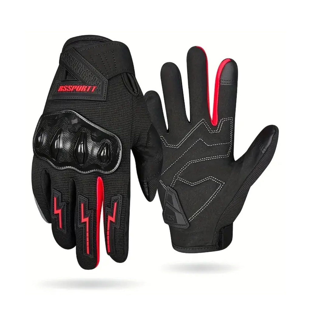 RS SPURTT RS02 Breathable Mesh Motorcycle Gloves (Red)_7