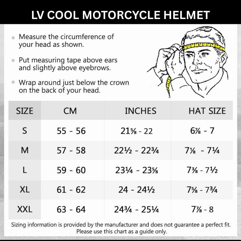 LV COOL Passionate Series Full Face Motorcycle Helmet_8