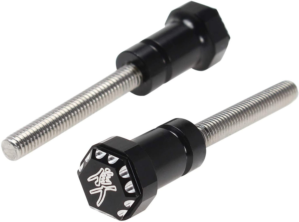 Suzuki Hayabusa Seat Thumb Screws Bolt Black_4