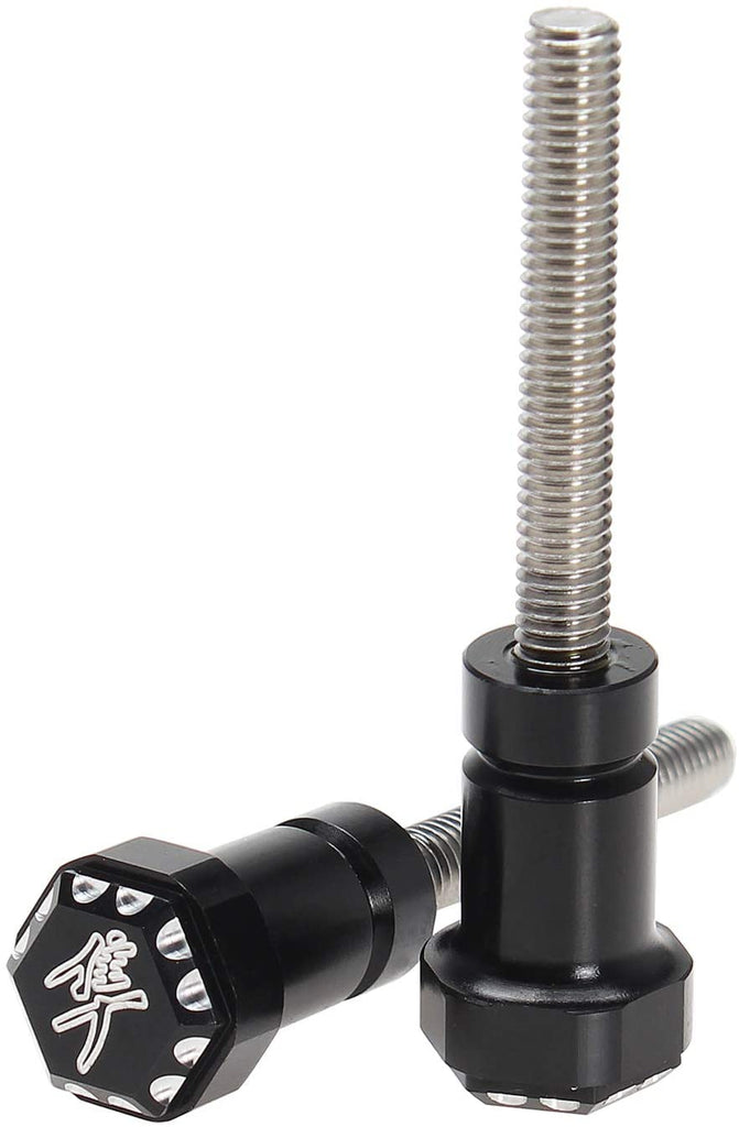 Suzuki Hayabusa Seat Thumb Screws Bolt Black_5