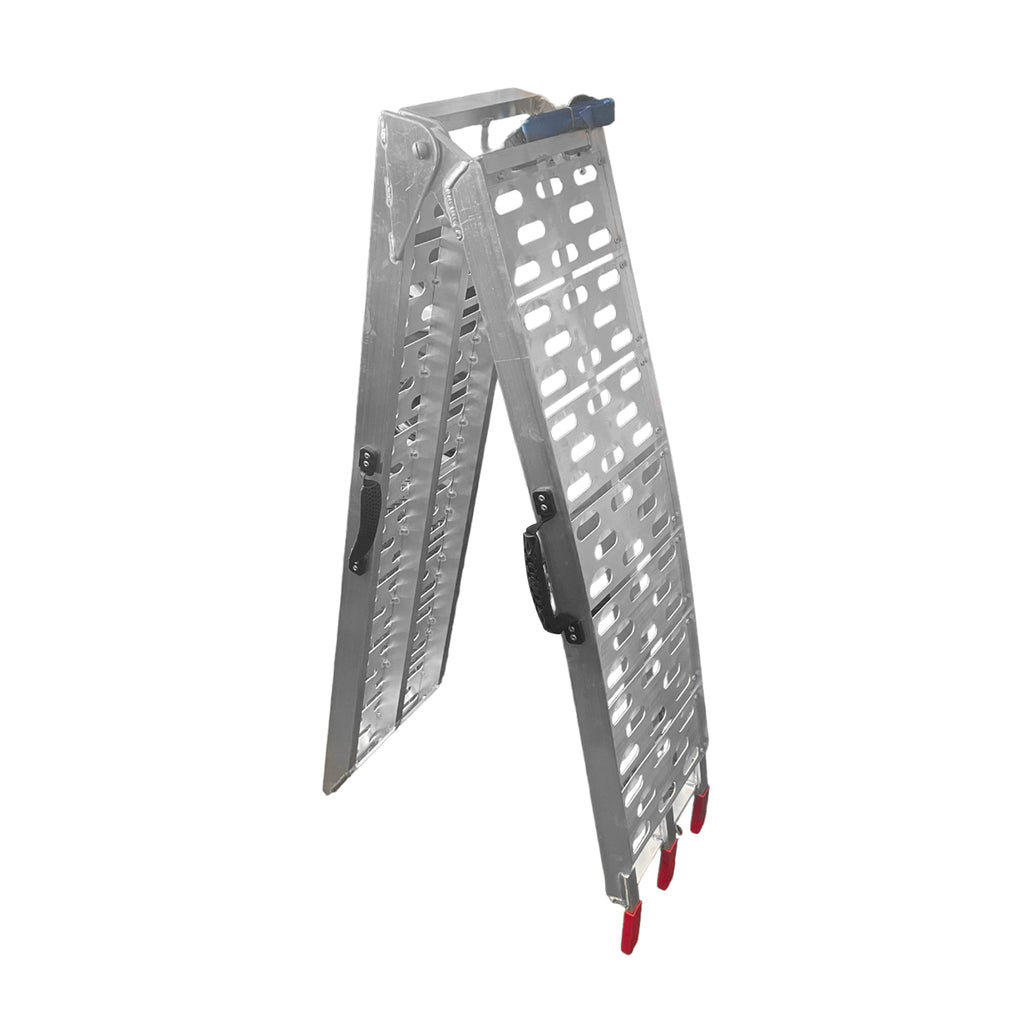 2PC Aluminum Loading Ramps with Easy Rubber Handle AK-80401_7