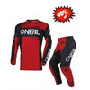 ONEAL Motorcycle Motocross Racing Gear Set/Suit Red & Black - 872392