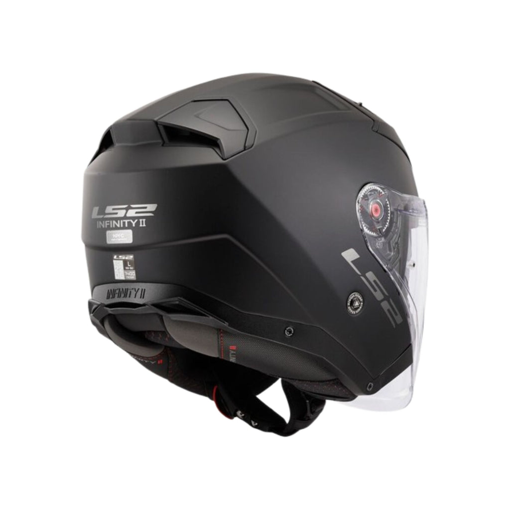 LS2 OF603 Infinity II Solid Matte Black Open Face Helmet - 609298_2