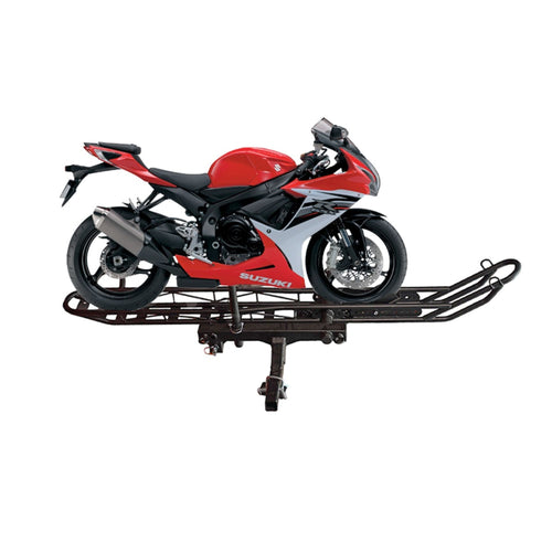 Heavy Duty Motorcycle Hitch Carrier with Loading Ramp - 1