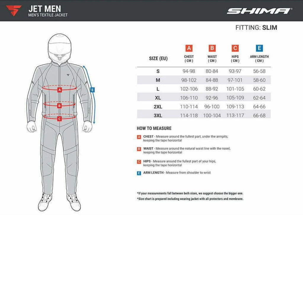 Shima Jet Men Black Mesh Summer Motorcycle Jacket CE Level 2_7