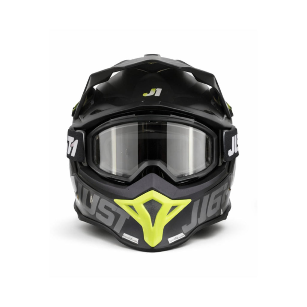 JUST1 Motorcycle Goggles Glasses Clear Black_2