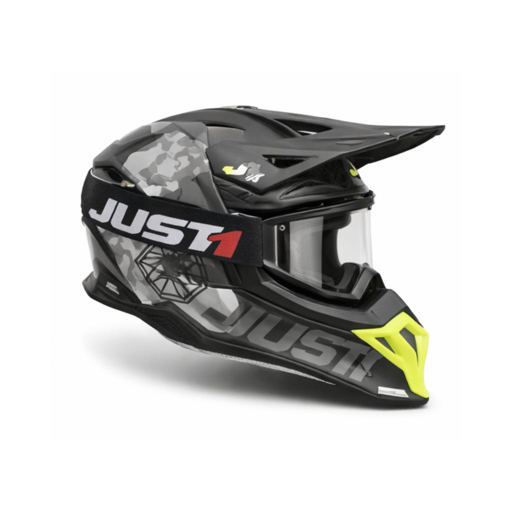 JUST1 Motorcycle Goggles Glasses Clear Black_1