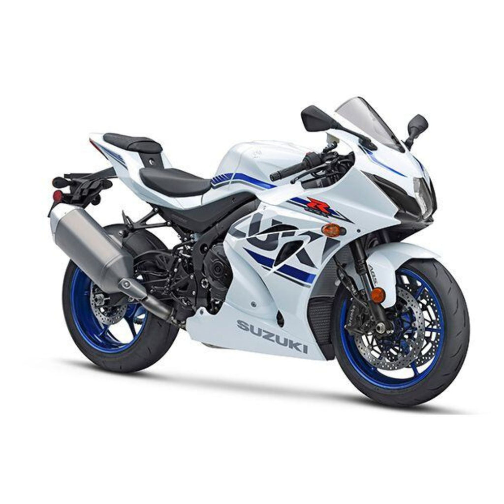 أغطية هيكل كامل لدراجة سوزوكي GSXR1000 موديلات 2009-2016، هيكل دراجة نارية باللون الأبيض اللامع والأزرق - 839412