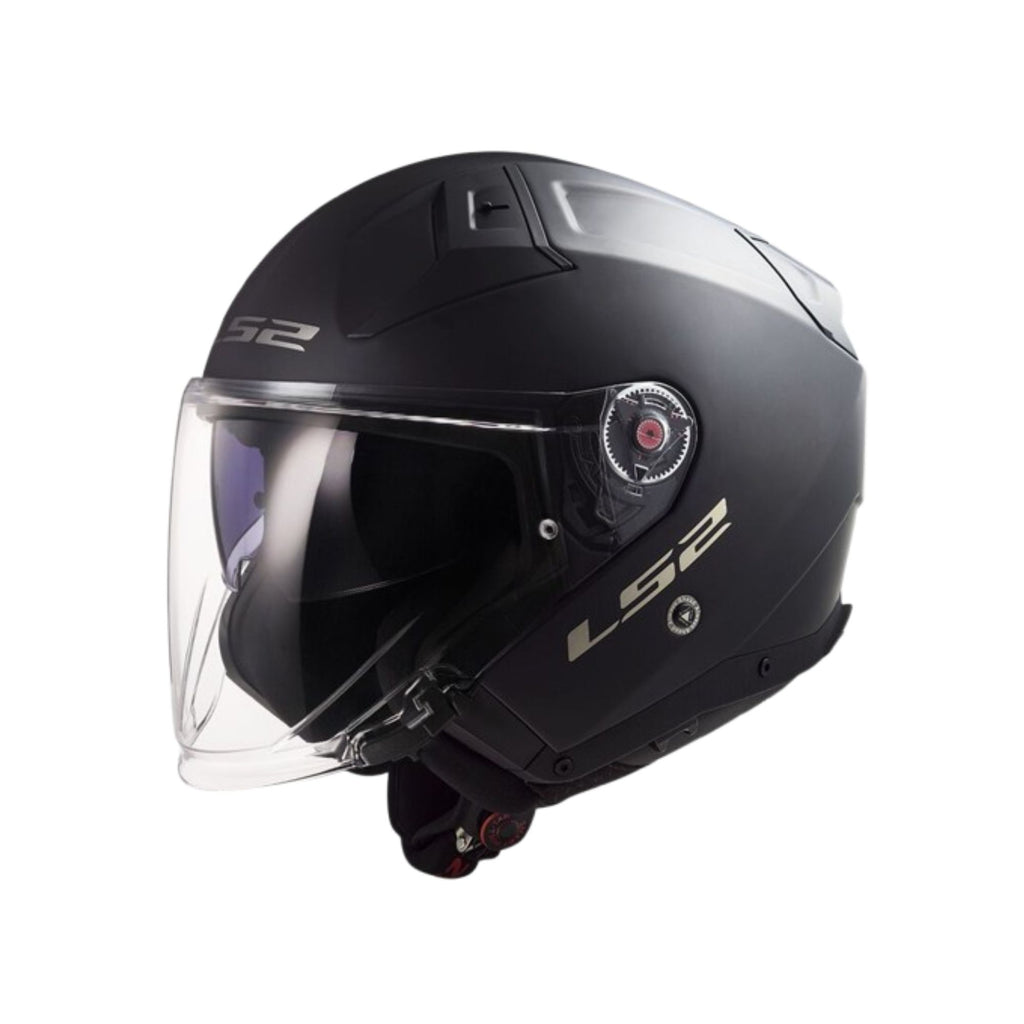 LS2 OF603 Infinity II Solid Matt Black Open Face Helmet - 609298_1