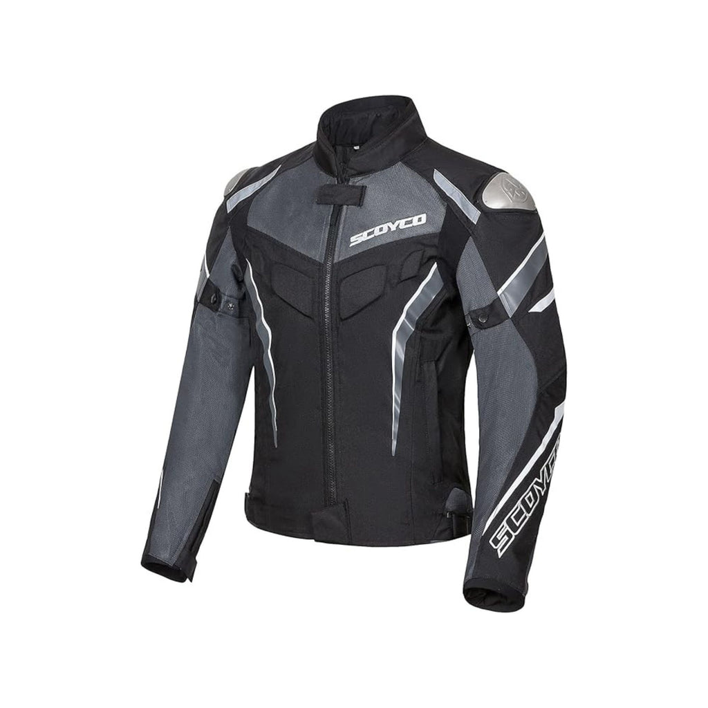 SCOYCO JK103-2 BK/GRY Men’s Mesh Protective Motorcycle Jacket_1
