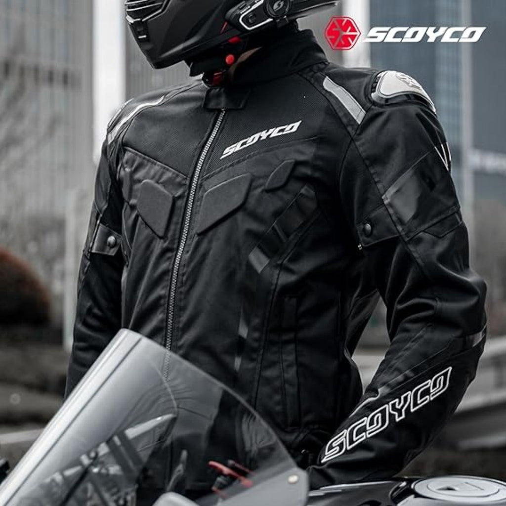 SCOYCO JK103-2 BK/GRY Men’s Mesh Protective Motorcycle Jacket_3