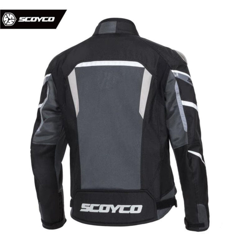 SCOYCO JK103-2 BK/GRY Men’s Mesh Protective Motorcycle Jacket_2