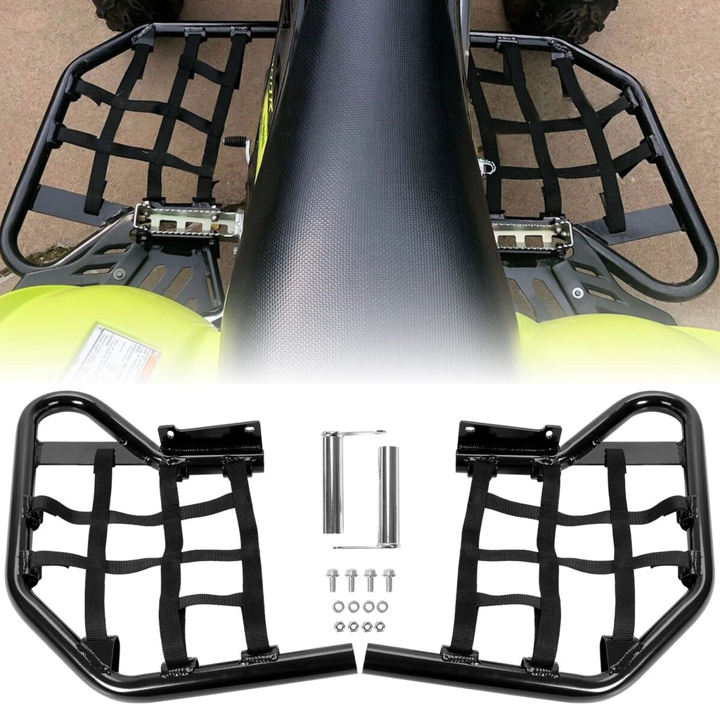 Pro Heavy Duty Nerf Bars T7 Raptor 700, Black 2pc Adjustable Foot Peg Set_3