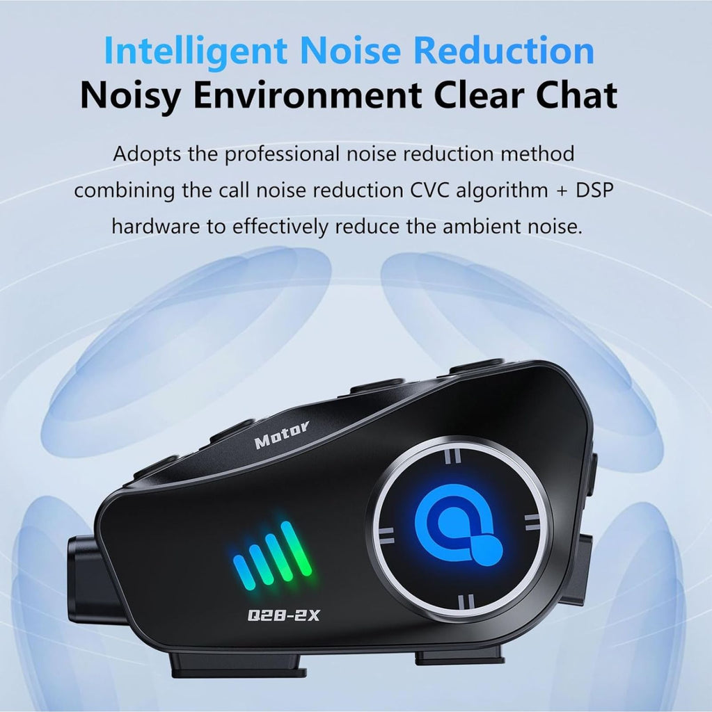 Q28-2X Bluetooth Helmet Camera 1080P 30FPS IP66 1500mAh ProX_2