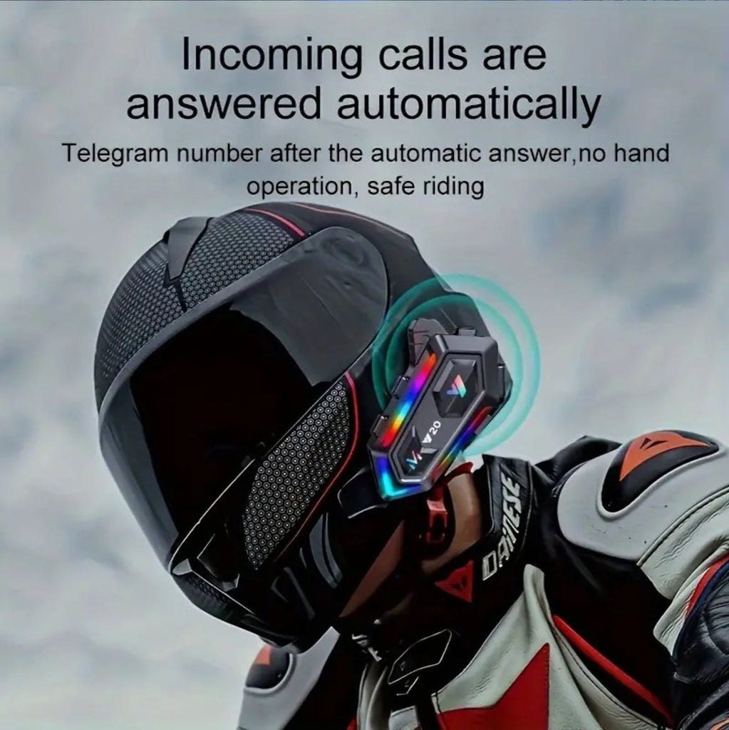 Motorcycle Helmet Bluetooth Headset Y20 Waterproof IPX6_5