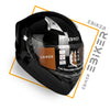 EBIKER Combo Offer Motorcycle Riding Gear Combo – Full Face Helmet, Gloves, Knee & Elbow Guards Set
